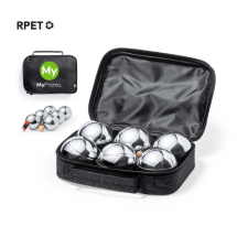 Petanque set | Metaal en hout | Met meetkoord | rPET draagtas met handvat en ritssluiting