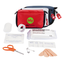 Kit de premiers secours | Polyester | Multiples articles | Avec pochette