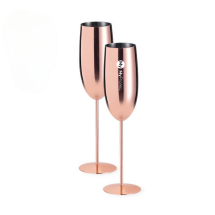 Champagnergläser-Set | Edelstahl | 270ml | Mit Kupferbeschichtung Champagnergläser-Set | Edelstahl | 270ml | Mit Kupferbeschichtung