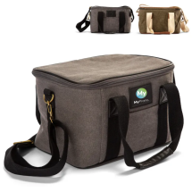 Koeltas | Canvas & PU | 12L | Met schouderriem Koeltas | Canvas & PU | 12L | Met schouderriem