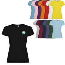 T-shirt Roly | 100% coton | Col ras du cou | Pour femmes