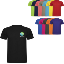 T-shirt de sport Roly | 100% polyester | Col ras du cou avec coutures cachées | Pour hommes