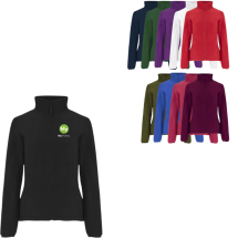 Veste zippée Roly  | 100% polyester | Col haut doublé | Pour femmes