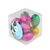 Easter chocolate | 65g | Transparent cube Easter chocolate | 65g | Transparent cube