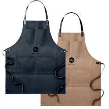 Apron | Waxed canvas with Leather details | 3 pockets Apron | Waxed canvas with Leather details | 3 pockets