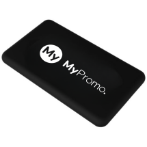 Solar-Powerbank | Gummi & rPET | Mit leuchtendem Logo Solar-Powerbank | Gummi & rPET | Mit leuchtendem Logo