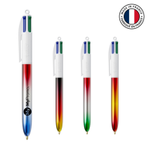 BIC 4 Kleuren Flags Balpen | Plastic | Gemaakt in Frankrijk BIC 4 Kleuren Flags Balpen | Plastic | Gemaakt in Frankrijk