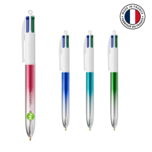 BIC 4 Kleuren Bicolor Balpen | Plastic | Gemaakt in Frankrijk