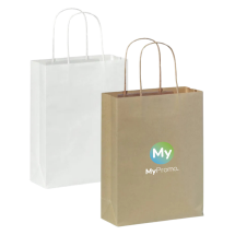 Bag |  Paper 90g/mΒ² |  18x8x22cm |  With twisted handles  | Made in EU Bag |  Paper 90g/mΒ² |  18x8x22cm |  With twisted handles  | Made in EU