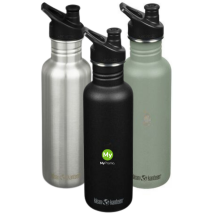 Klean Kanteen water bottle | Recycled stainless steel & silicone | 800ml | With sports cap Klean Kanteen water bottle | Recycled stainless steel & silicone | 800ml | With sports cap