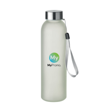 Water bottle | Glass soda lime & stainless steel | 500ml | With hanging strap | Sublimation