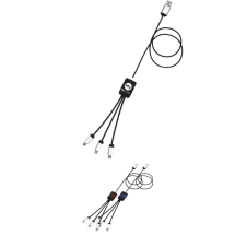 Lichtgevende kabel |  rPET & ABS-plastic | Drie connectoren