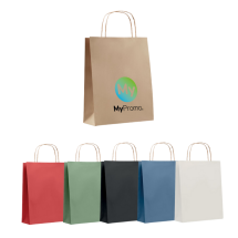 Small gift bag | Recycled paper 90g/m² | 18x8x21cm | Sustainable Small gift bag | Recycled paper 90g/m² | 18x8x21cm | Sustainable