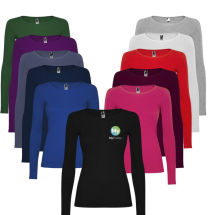 Roly Dames T-shirt | 100% Katoen | 160 g/m² | Met Lange mouwen