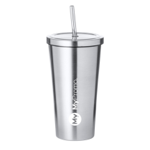 Insulated cup | Stainless steel | 600ml | Matching straw Insulated cup | Stainless steel | 600ml | Matching straw