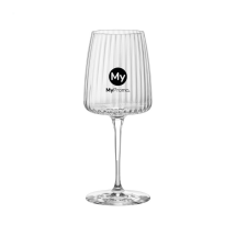 Weinglas | Gerippt | 370 ml | Flacher Boden | Hergestellt in Italien Weinglas | Gerippt | 370 ml | Flacher Boden | Hergestellt in Italien