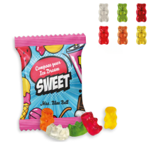 Haribo Mini Ours d'Or | 6,5g | 6 couleurs et saveurs différentes | Papier d'aluminium compostable | Délai de livraison : 20 jours ouvrés Haribo Mini Ours d'Or | 6,5g | 6 couleurs et saveurs différentes | Papier d'aluminium compostable | Délai de livraison : 20 jours ouvrés