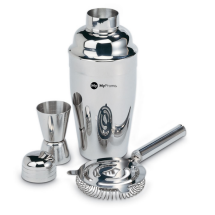 Cocktail set | Stainless steel | 500 ml | Shaker, measuring jug and sieve Cocktail set | Stainless steel | 500 ml | Shaker, measuring jug and sieve