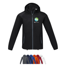 Men's jacket | Nylon, Polyester | With a roll-away hood Men's jacket | Nylon, Polyester | With a roll-away hood