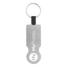 Sleutelhanger | Roestvrij staal | Winkelwagen muntje Sleutelhanger | Roestvrij staal | Winkelwagen muntje