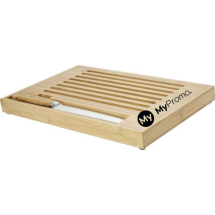 Snijplank met mes | Bamboe hout | Roestvrijstaal | Milieuvriendelijk