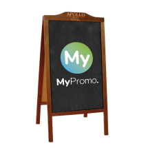 Gehwegschild | Holz | 160 x 72 cm | Mit beidseitiger Kreidetafel Gehwegschild | Holz | 160 x 72 cm | Mit beidseitiger Kreidetafel