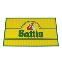 Beer mat | PVC | 39x19cm | Moulded logo onto the surface Beer mat | PVC | 39x19cm | Moulded logo onto the surface