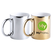 Mok | Keramisch | 350ml | Zilver & goud