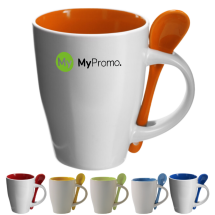 Coffee mug with spoon | 300 ml | Small quantity Coffee mug with spoon | 300 ml | Small quantity
