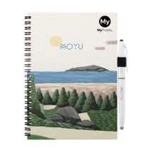 Uitwisbaar A5 MOYU notitieboek | Steenpapier 400 g/mยฒ | 18 gelinieerde pagina's | Incl. pen en reinigingsdoekje | 100% aanpasbaar (GB s) Uitwisbaar A5 MOYU notitieboek | Steenpapier 400 g/mยฒ | 18 gelinieerde pagina's | Incl. pen en reinigingsdoekje | 100% aanpasbaar (GB s)