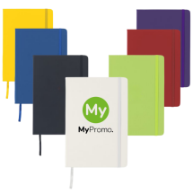 Carnet A5 | Papier certifié FSC 70 g/m² | 80 feuilles lignées | Marque-page ruban | Durable