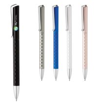 Unique ballpoint pen | Plastic and metal | Blue ink refill Unique ballpoint pen | Plastic and metal | Blue ink refill
