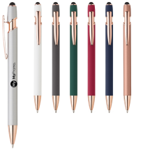 Stylo à bille | Aluminium | Encre bleue | Pointe en caoutchouc