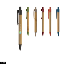 Stylo-bille | Bambou | Encre bleue | Pointe en paille de blé