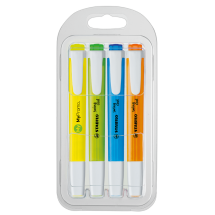 Set de 4 surligneurs Stabilo swing cool | Plastique | Anti-desséchement Set de 4 surligneurs Stabilo swing cool | Plastique | Anti-desséchement