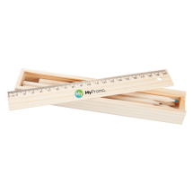 Buntstiftset | Holz | Inkl. 20 cm Lineal Buntstiftset | Holz | Inkl. 20 cm Lineal
