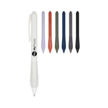 Balpen | Gerecycled ABS | Blauwe inkt | Met rubberen grip