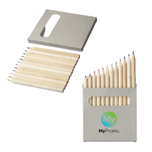 12 crayons de couleur | Avec boîte | Papier