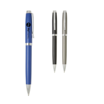 Stylo à bille élégant | Préchargé avec une encre noire | Laiton