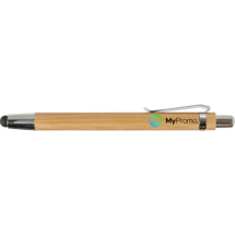 Bamboo ballpen with rubber tip | Boromo | Blue ink Bamboo ballpen with rubber tip | Boromo | Blue ink