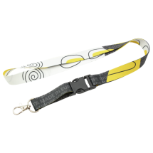 Gesublimeerd keycord | Polyester | Metalen haak en plastic gesp | Full colour