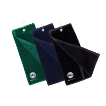 Golf Towel | 40x50cm | In absorbent and cotton 650g/m2 | With eyelet and carabiner closure Golf Towel | 40x50cm | In absorbent and cotton 650g/m2 | With eyelet and carabiner closure