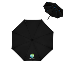 Impliva Öko-Regenschirm | Fiberglasrahmen & rPET | Ø130cm | Manuell | Winddicht Impliva Öko-Regenschirm | Fiberglasrahmen & rPET | Ø130cm | Manuell | Winddicht