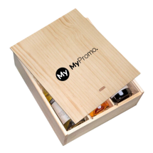Wine box | Wood | 34 x 29.7 x 9.5cm | Sliding lid | 3 compartments | Made in Europe Wine box | Wood | 34 x 29.7 x 9.5cm | Sliding lid | 3 compartments | Made in Europe