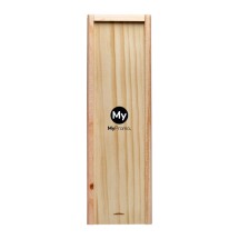 Weinbox | Holz | Schiebedeckel | 1 Fach | Hergestellt in Europa