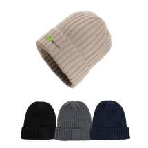 Mütze mit großen Rippen | Acryl & recyceltes Polyester | Mit AWARE™-Tracer | Nachhaltig Mütze mit großen Rippen | Acryl & recyceltes Polyester | Mit AWARE™-Tracer | Nachhaltig