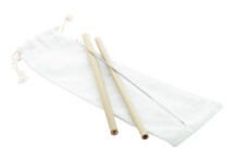 Bamboo Straws | Natural and Reusable | Cotton Pouch Bamboo Straws | Natural and Reusable | Cotton Pouch