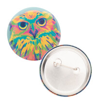 Pin badge | Metal & paper | ΓΈ4,4cm | Full-colour print Pin badge | Metal & paper | ΓΈ4,4cm | Full-colour print