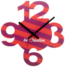Wall clock | PVC | Die-cut clockface