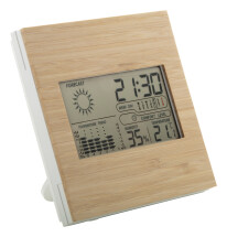 Weather station | Bamboo | With alarm clock Weather station | Bamboo | With alarm clock
